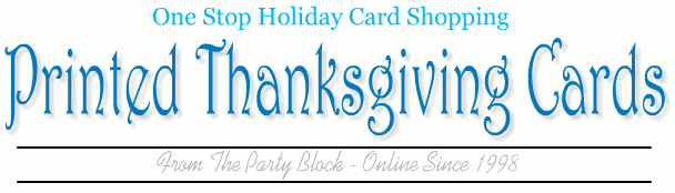 Printed Thanksgiving Card